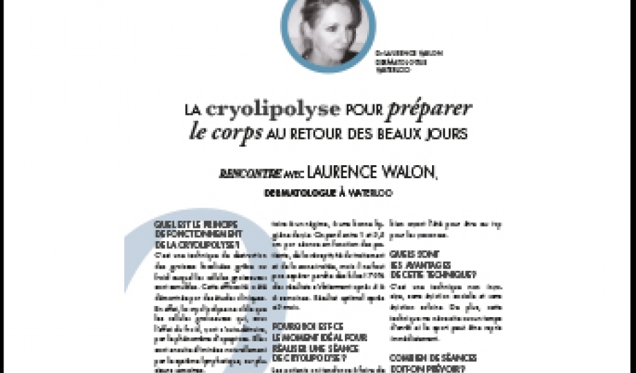 La cryolipolyse pour préparer le corps au retour des beaux jours 